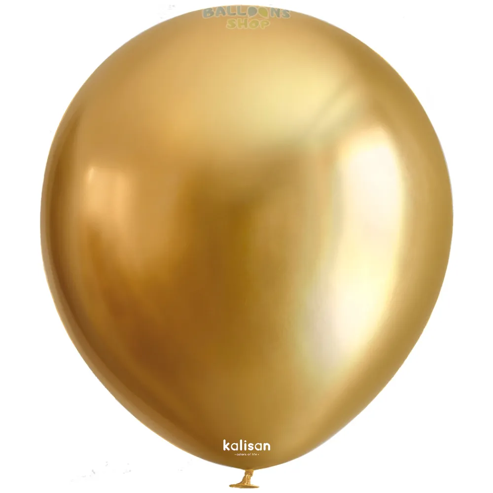 Baloane latex 30cm Mirror Gold Kalisan 5001
