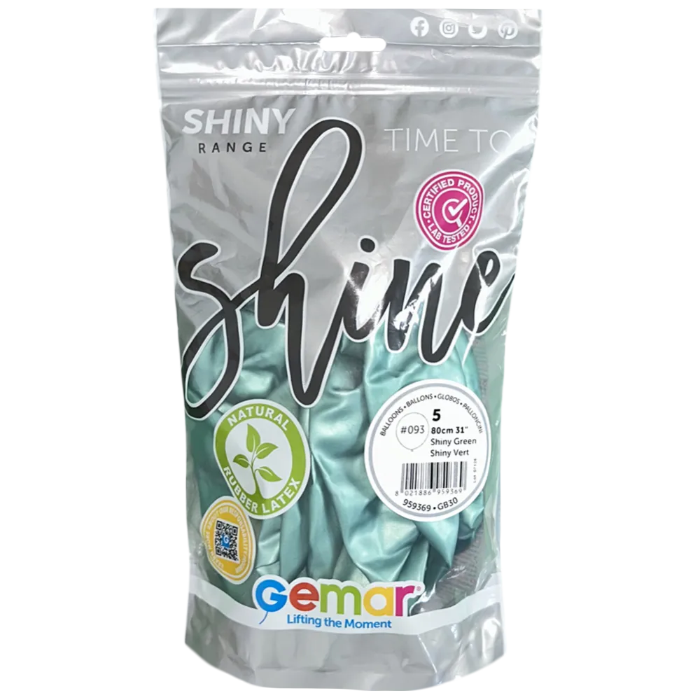 Baloane Latex Jumbo 80cm Shiny Verde GB30.93