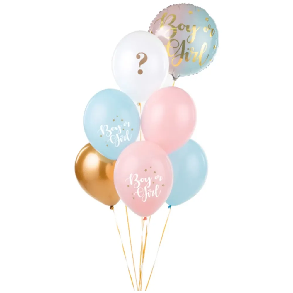 SET 10 Baloane Latex 30cm Gender Reveal Boy or Girl SB14P