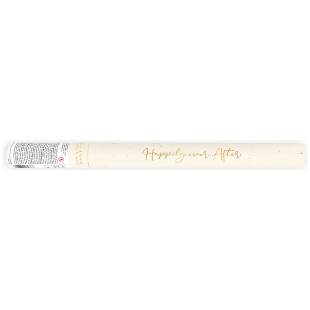 Tun Confetti Alb-Auriu Mix 35 cm