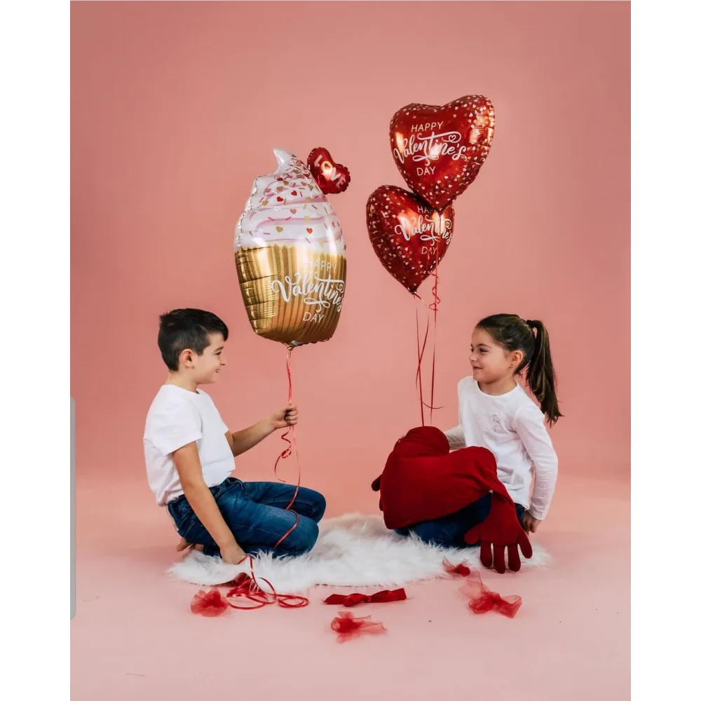 Balon Folie Jumbo Briosa Happy Valentine's 79 cm Grabo -