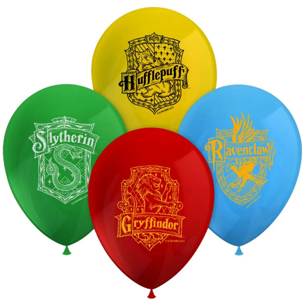 Set 8 Baloane Latex 28cm Harry Potter Hogwarts