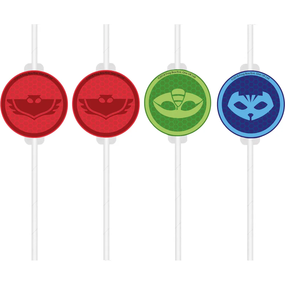 Set 4 Paie de Bautura cu medalion PJ Masks