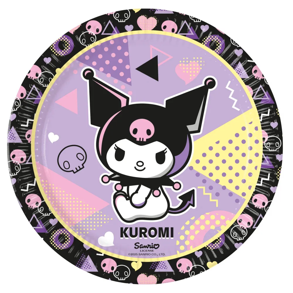 Set 8 Farfurii Petrecere 23cm Kuromi