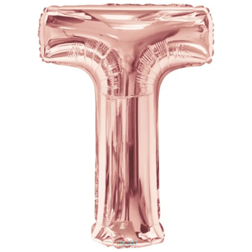 Balon folie litera T Rose-Gold 15629-34