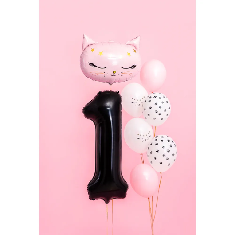 Balon Folie Cifra 1 Negru 86cm