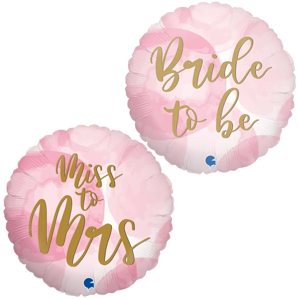 Balon Folie Bride to Be 2 fete 46cm Grabo