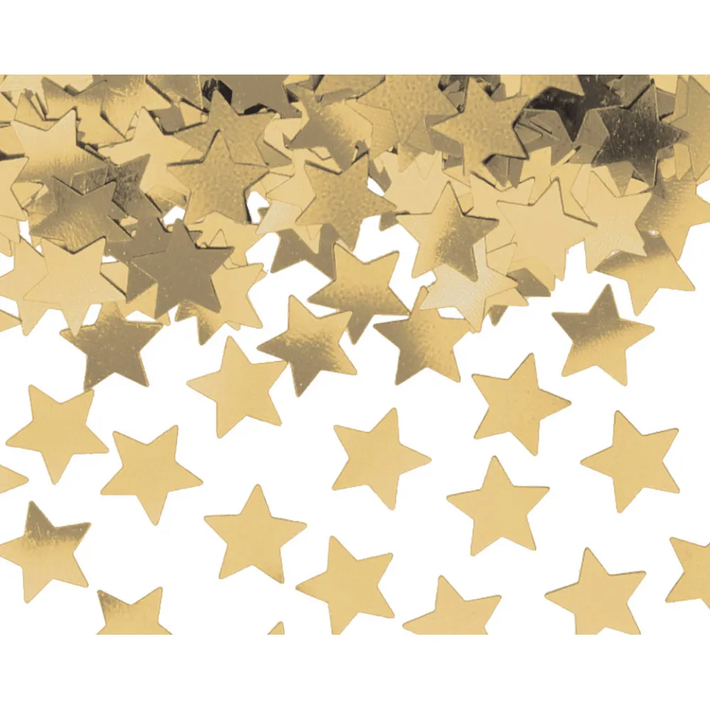 Confetti Metalic Auriu Stelute 1,5cm 100g