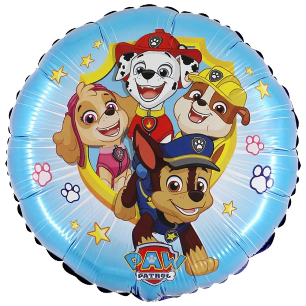 Balon Folie Rotund Action Patrula Catelusilor 46cm Grabo