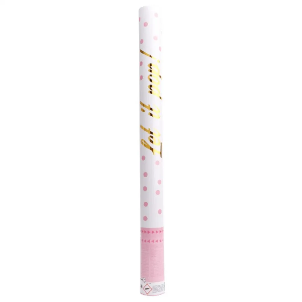 Tun Confetti Hartie Roz 60cm