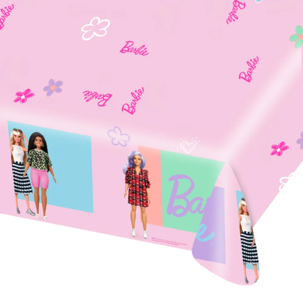 Fata de masa Petrecere Barbie 120 x 180cm Amscan 9915480