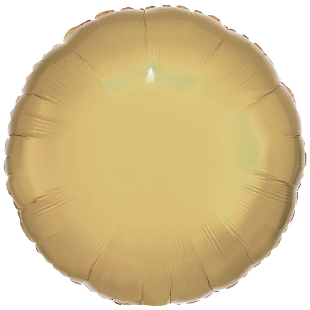 Balon Folie Rotund White Gold 43cm 9915188