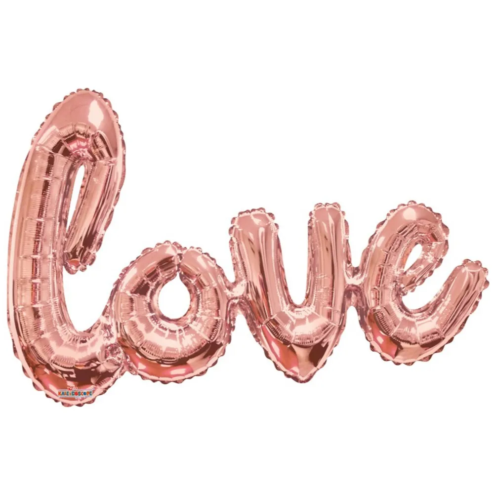 Balon folie LOVE rose-gold 70x100cm