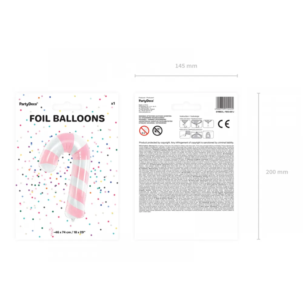 Balon Folie Figurina Acadea Ciubuc Roz 50x82cm