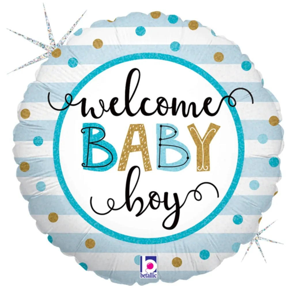 Balon Folie Welcome Baby Boy 46 cm Grabo