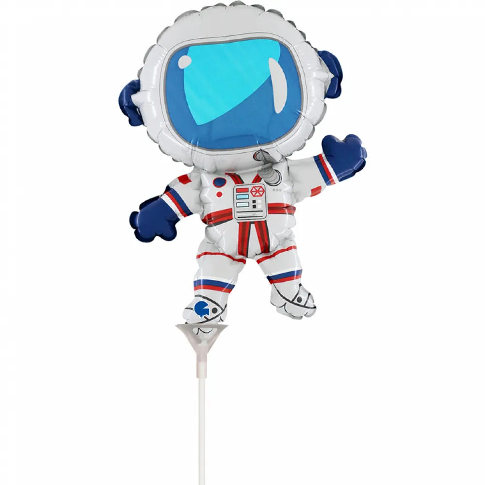 Set 10 Baloane Folie Mini Figurina Astronaut 24x32cm