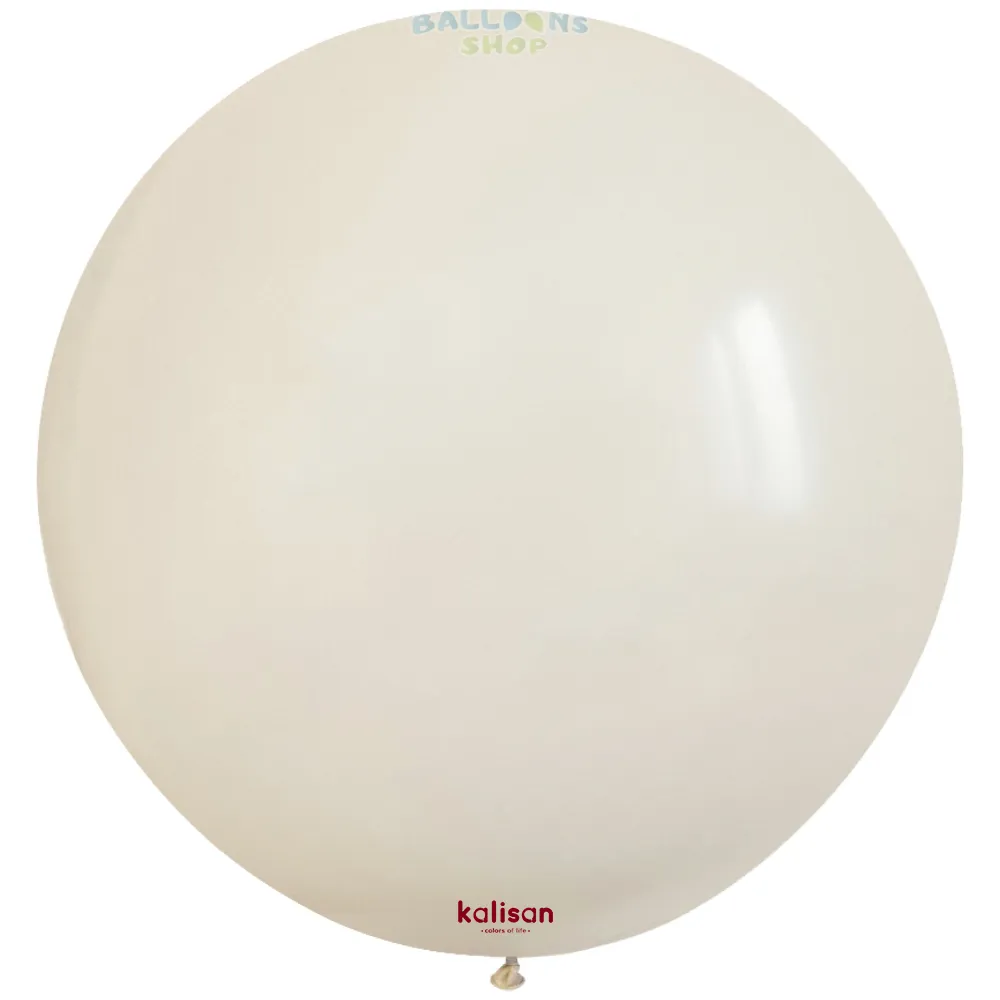 Balon Jumbo Latex 90cm White Retro 8018