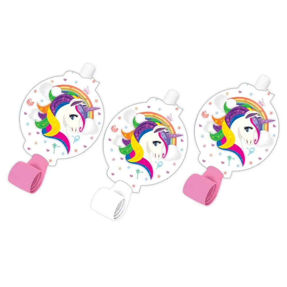 Set 6 Fluiere Petrecere Rainbow Unicorn UN5549