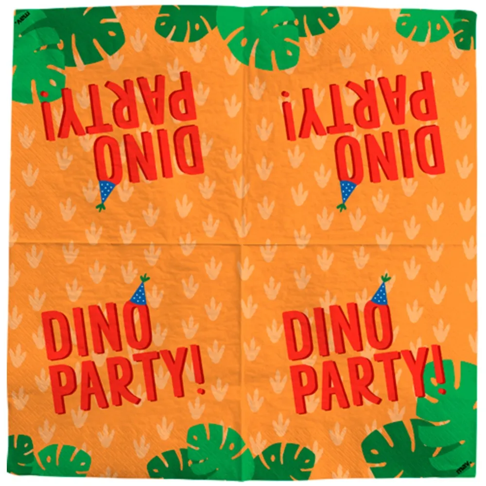 Set 20 Servetele Dinozauri 33x33cm Grabo