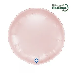 Balon Folie Rotund Satin Pastel Pink 46cm