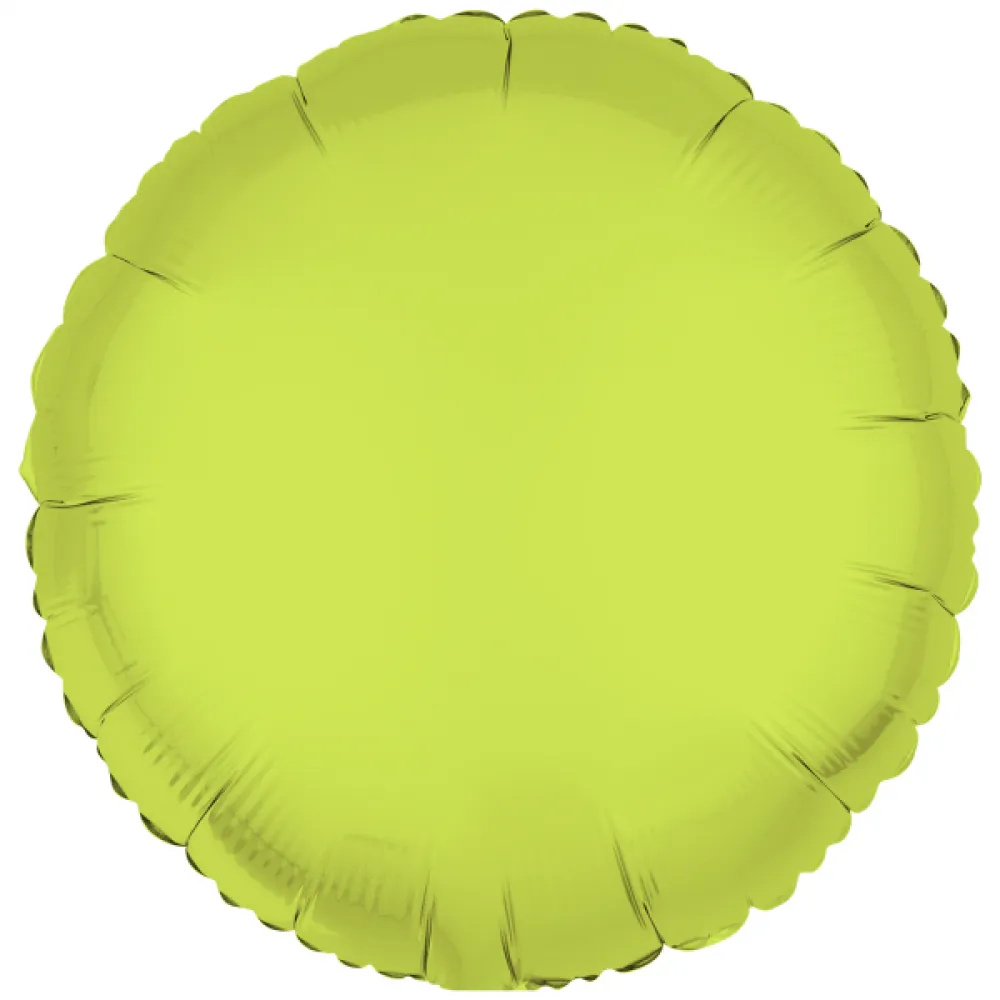 Balon Folie Rotund Galben Neon 43cm R-10045-PKG