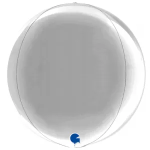 Balon Folie Sfera 4D Argintiu 38 cm Grabo