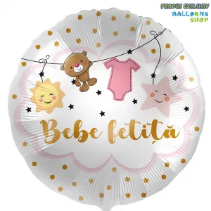 Balon Folie Bebe Fetita 43cm