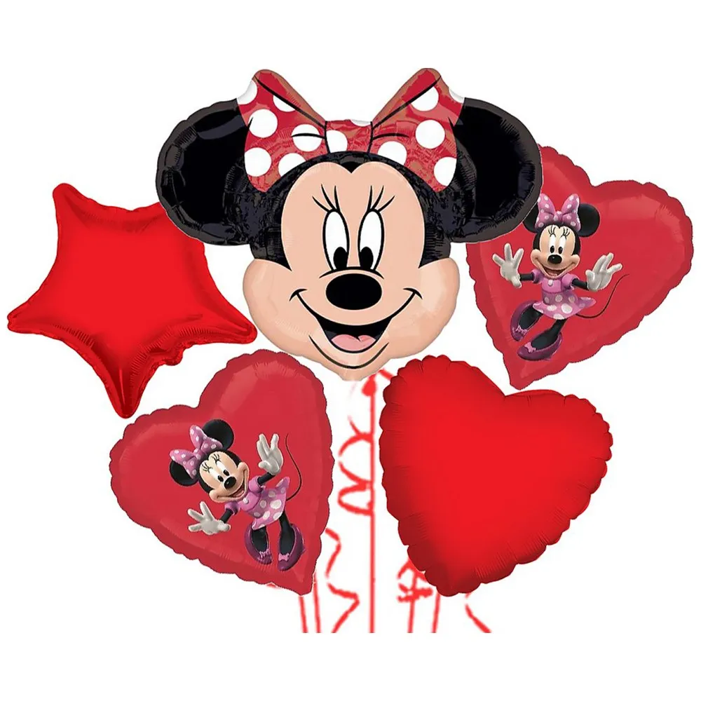 Buchet 5 baloane folie Tematica Minnie 2022102