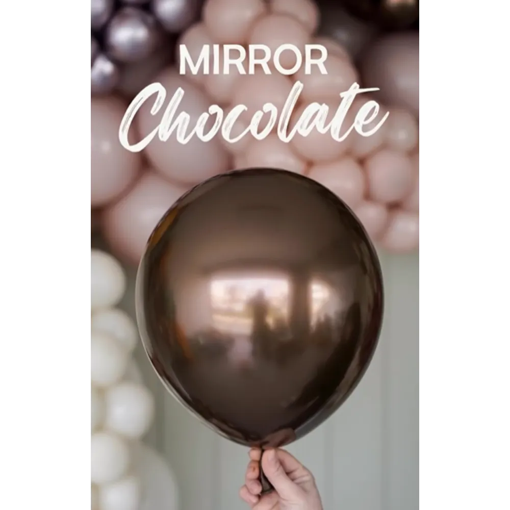 Baloane latex 13cm Mirror Chocolate Kalisan 5014
