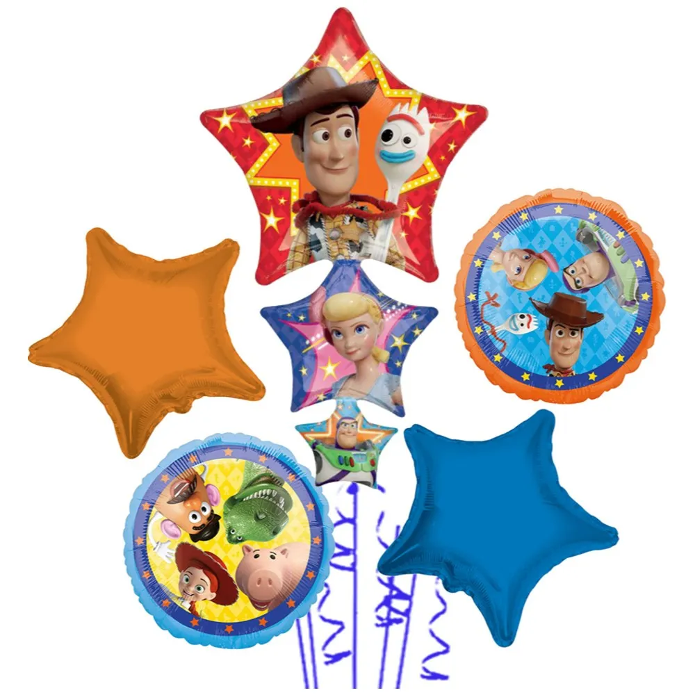 Buchet 5 baloane folie Tematica Toy Story 2022232