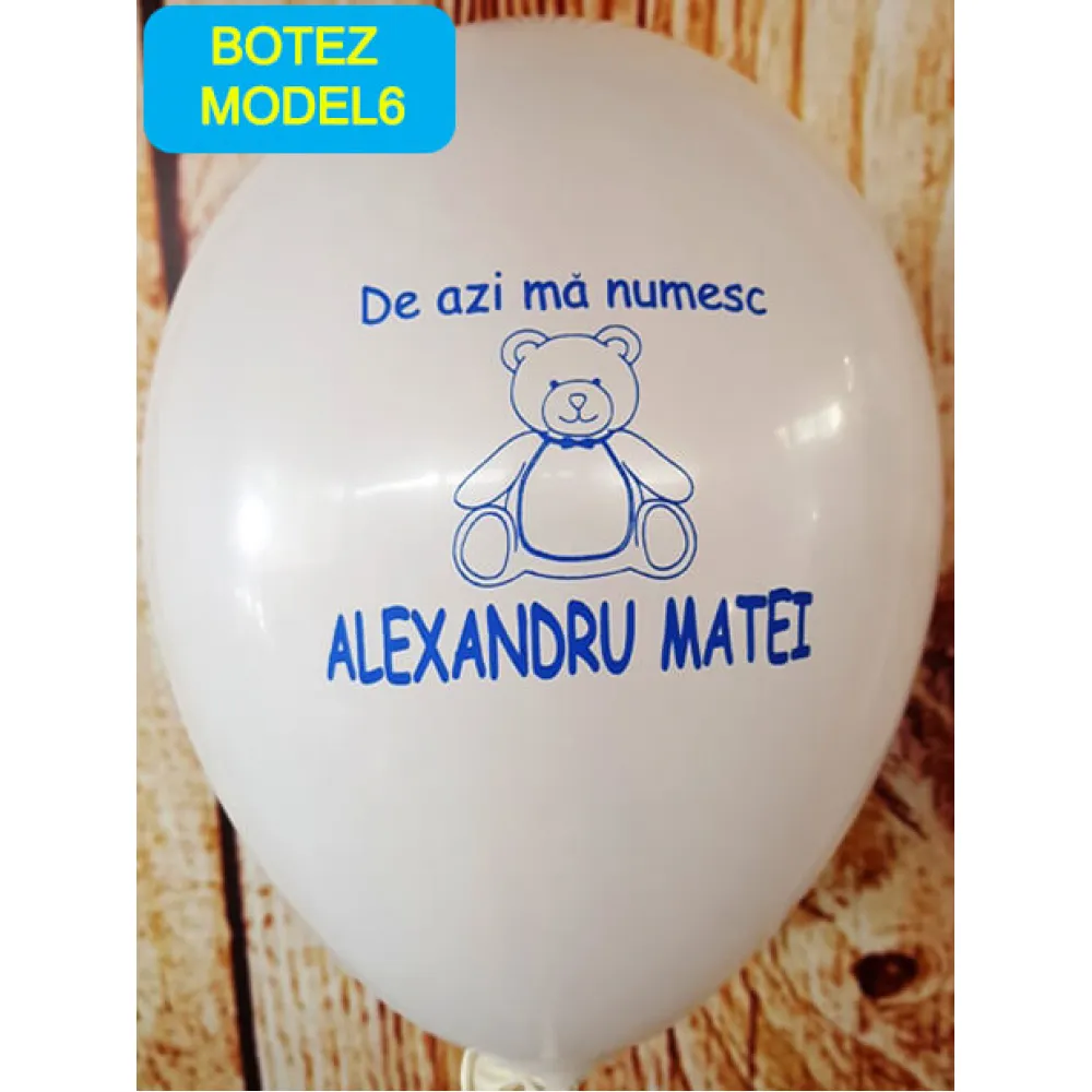 Baloane personalizate botez-BM6