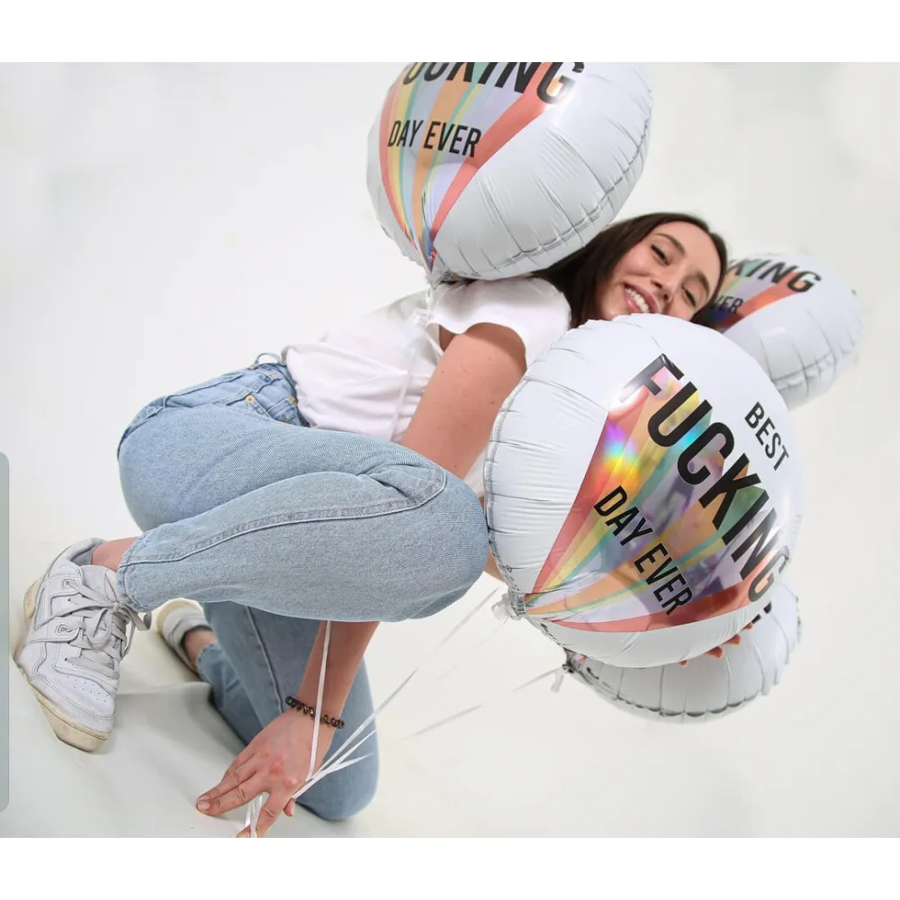 Balon Folie Rotund Best Fucking Day Ever 46 cm Grabo
