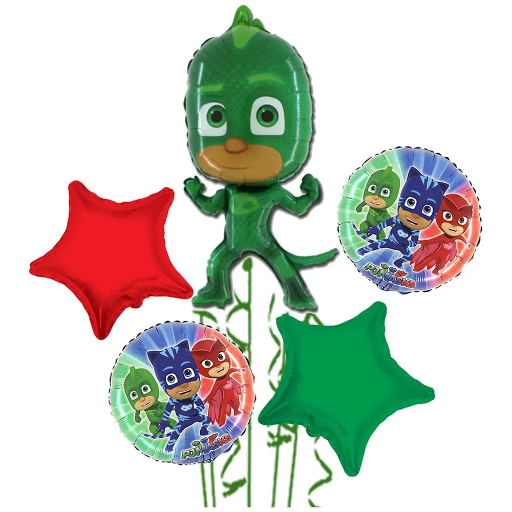Buchet 5 baloane folie Tematica PJ Mask - Shopi 2022183