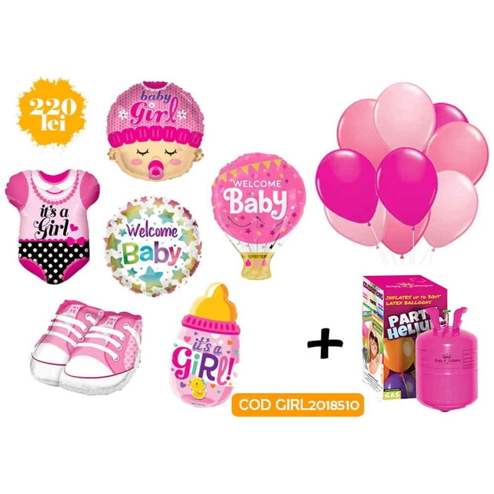 Pachet baloane Nou Nascut FETITA GIRL2018510