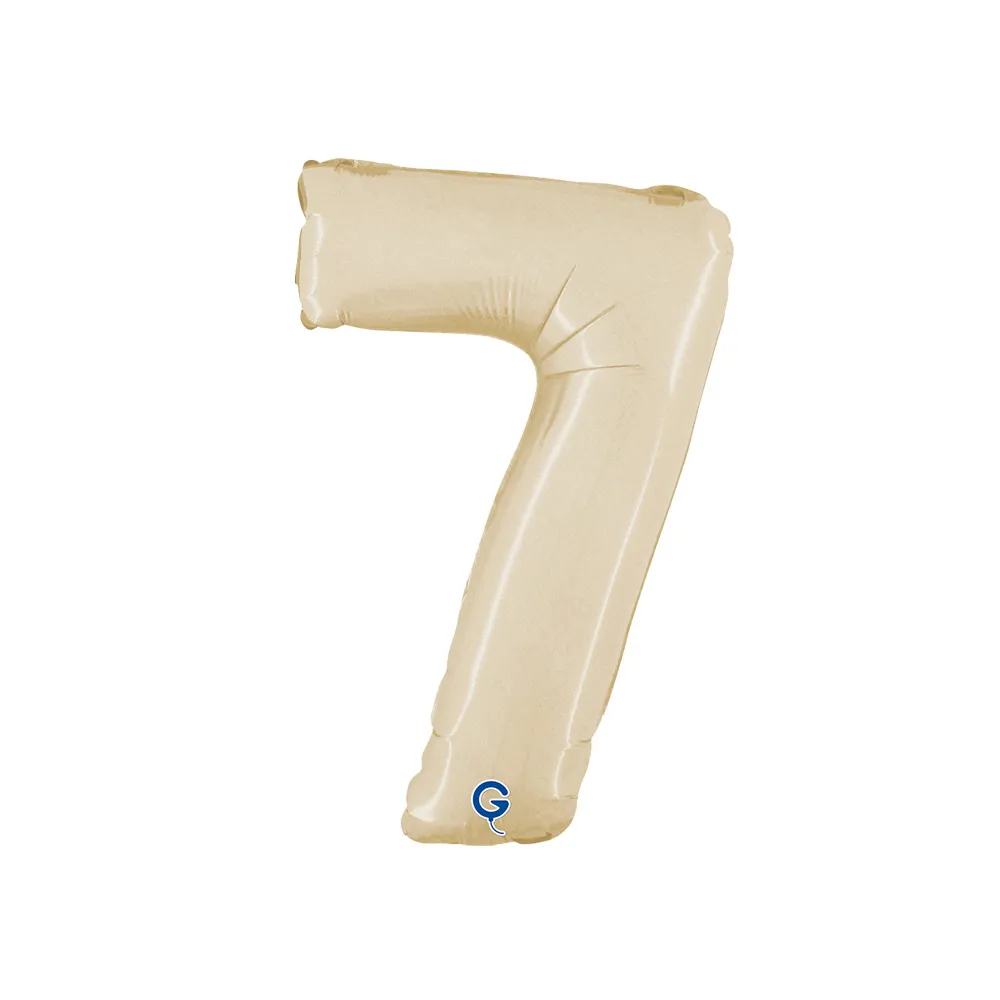 Balon Folie Cifra 7 Satin Cream 36cm