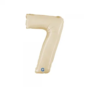 Balon Folie Cifra 7 Satin Cream 36cm