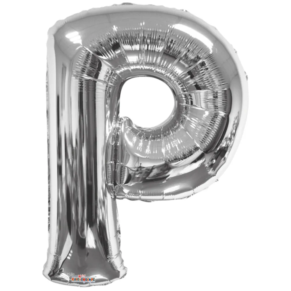 Balon folie litera P argintiu 15245-34