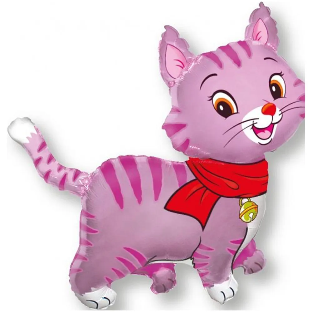 Balon Folie Figurina Pisica Roz 60cm