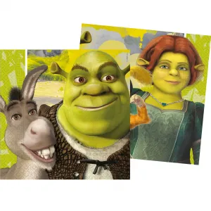 Set 20 Servetele Hartie 33x33cm Shrek