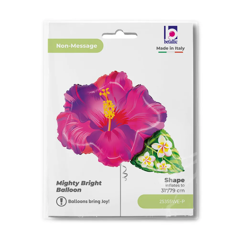 Balon Folie Figurina Hibiscus Tropical Mov 79cm