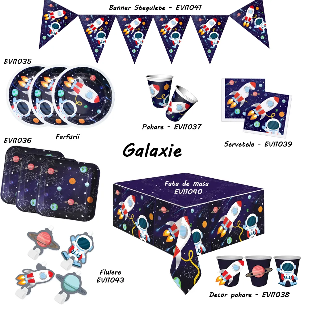 Fata de masa Petrecere cu print Galaxie 120x180cm