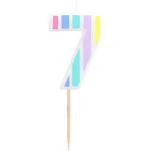 Lumanare Tort Cifra 7 Pastel Vibes