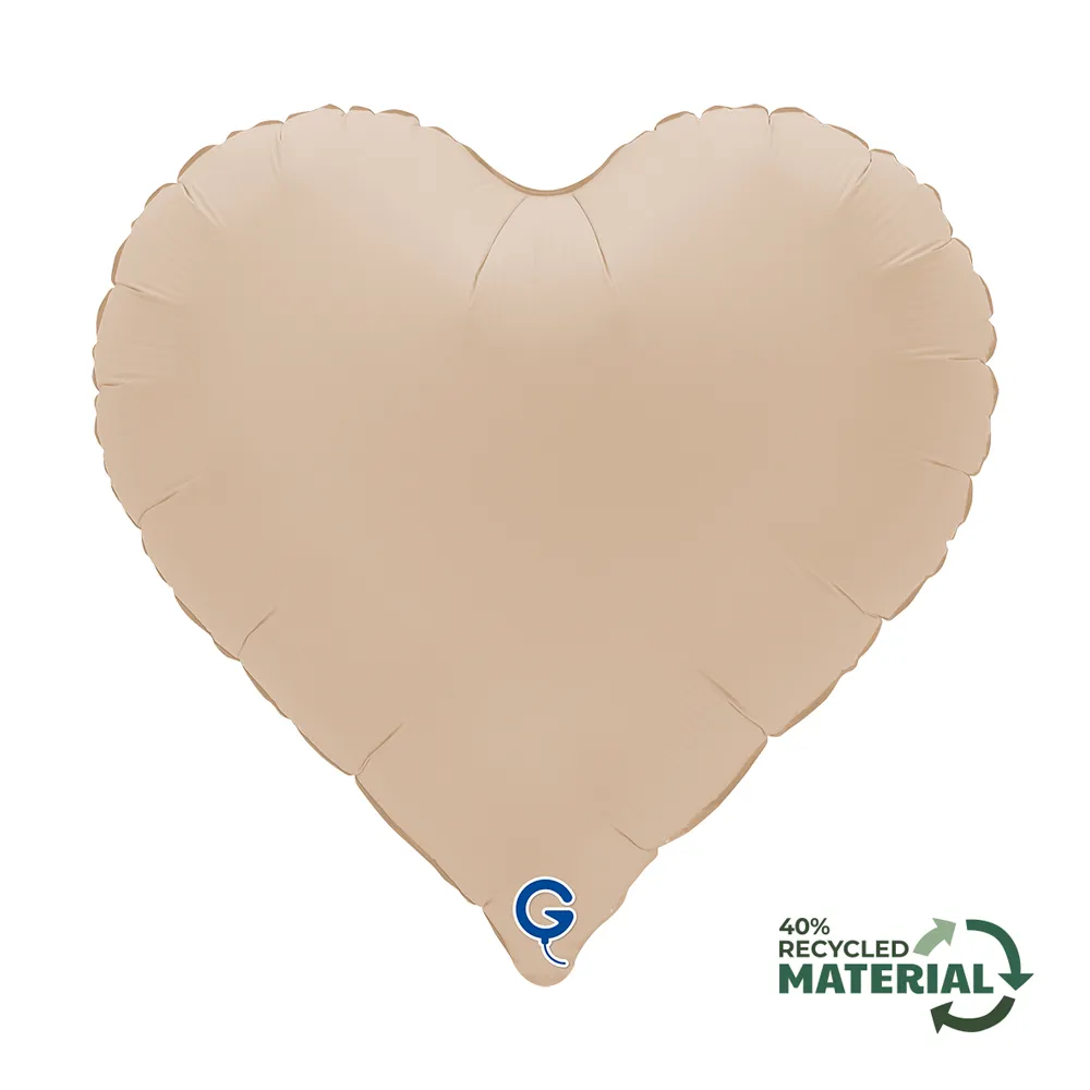 Balon Folie Inima Sweetie Mat Cappuccino 46cm