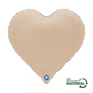 Balon Folie Inima Sweetie Mat Cappuccino 46cm