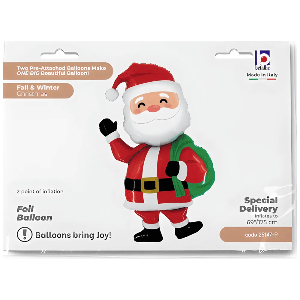 Balon Folie Figurina Mos Craciun 175cm Grabo