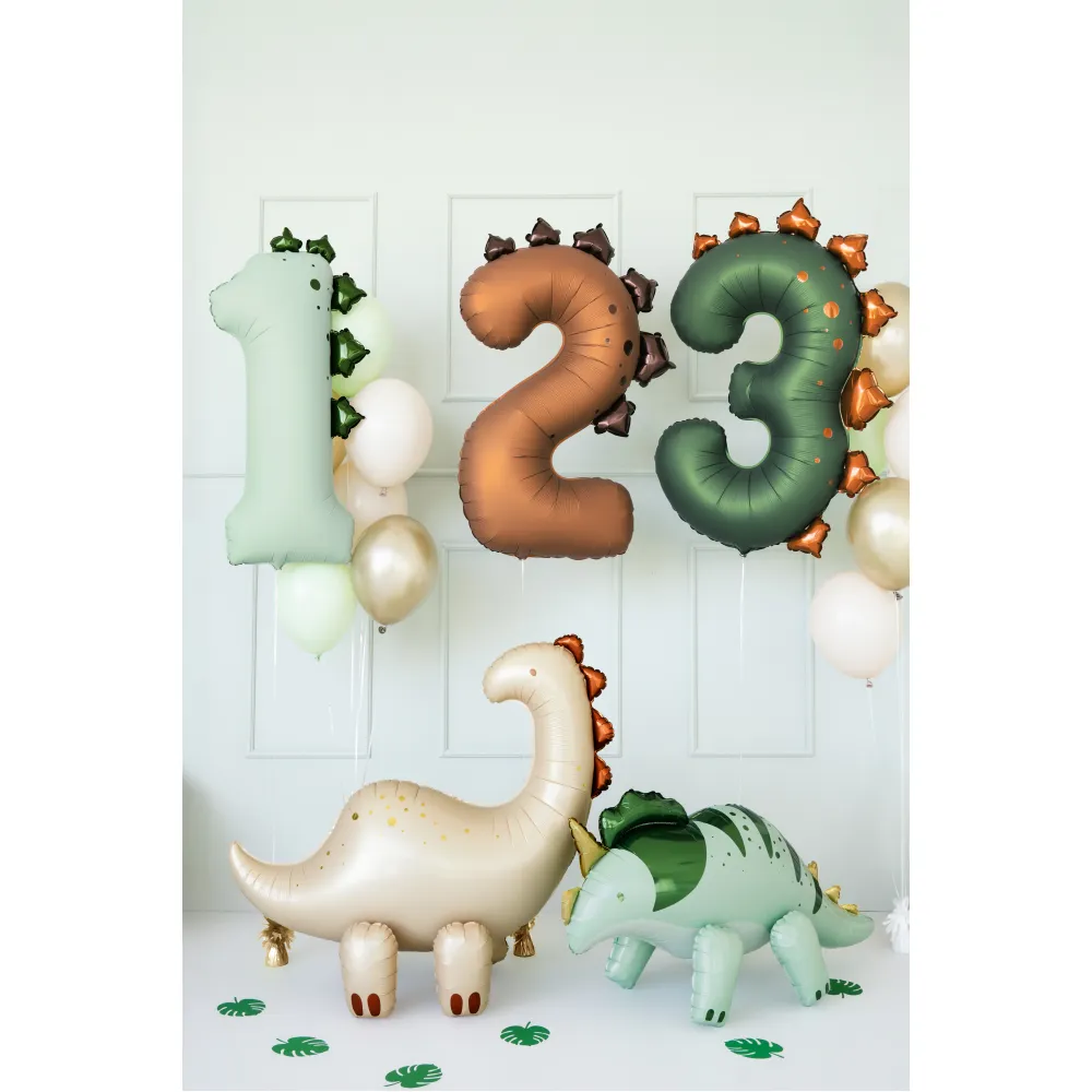 Balon Folie Cifra 2 Dinozaur 92cm