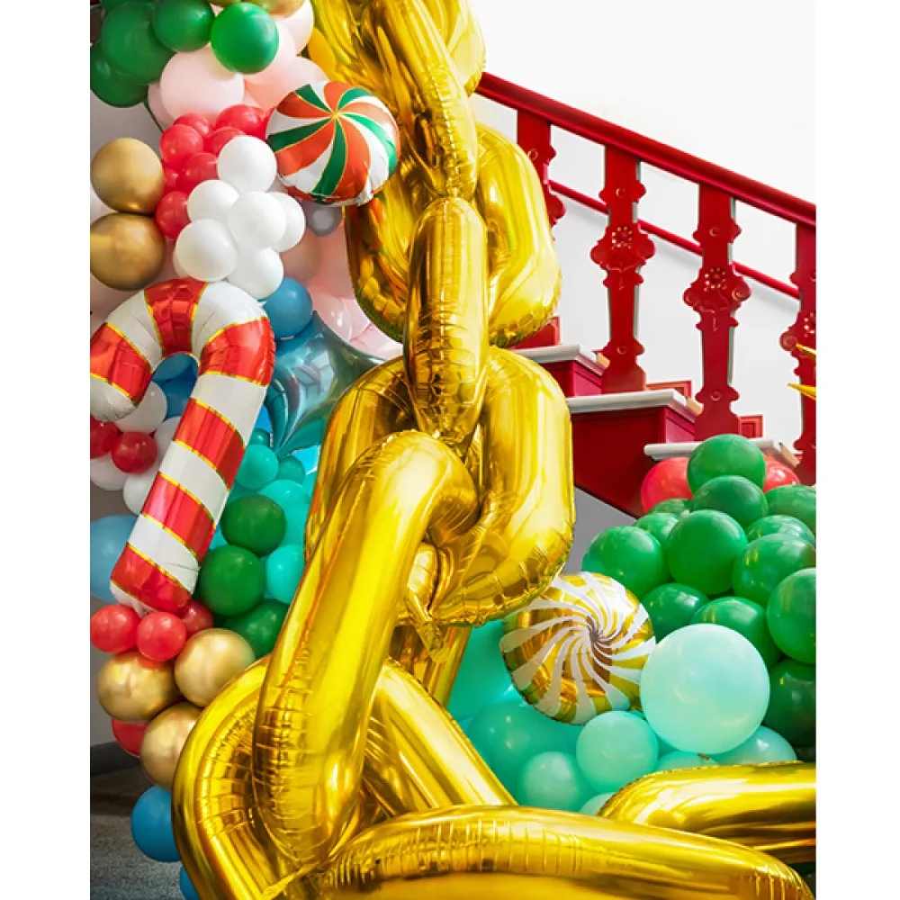 Balon Folie Ghirlanda Lant Auriu 6,7m