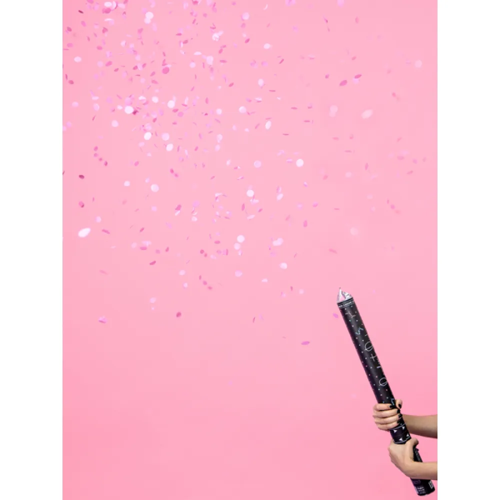 Tun Confetti Gender Reveal Fetita - Confetti Roz - 60cm