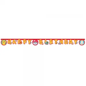 Banner Petrecere Happy Birthday Pokemon