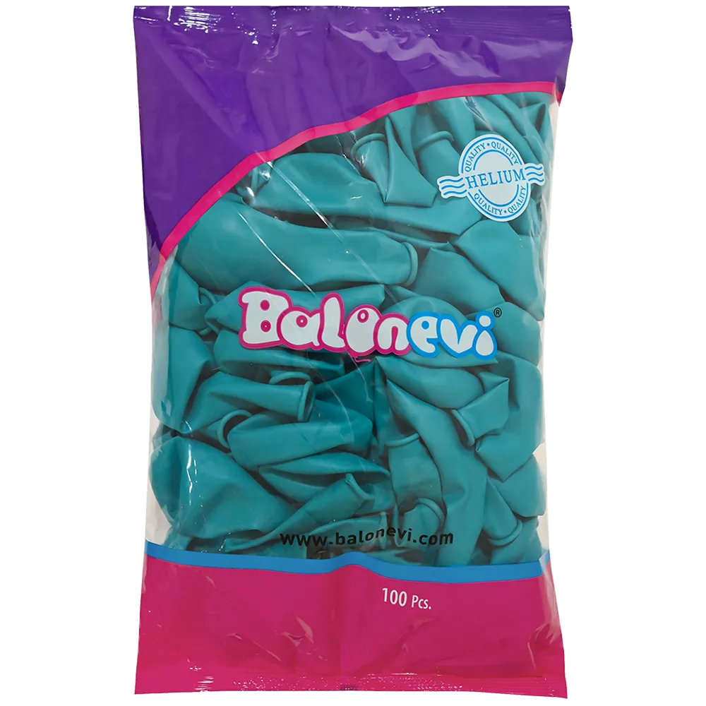 Baloane latex 30cm Standard Turquoise -19
